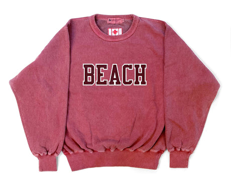 BEACH Sweatshirt Ruby Sand/Maroon