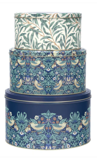 Cake Tin, Set of 3,  Morris Strawberry Thief