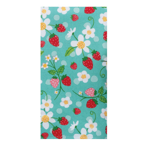 Tea Towel,  Strawberries & Daisies