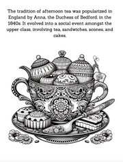 Colouring Book;  Steeped in Art, Elegant Tea Cup Designs to Colour