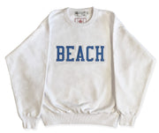 BEACH Sweatshirt  White/Blue