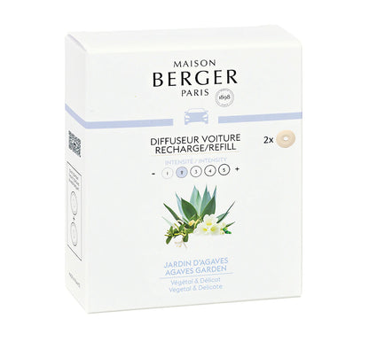 Maison Berger Paris,  Car Diffuser Refill, Agave Garden