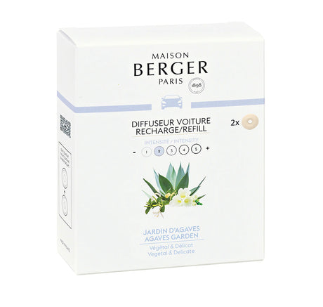 Maison Berger Paris,  Car Diffuser Refill, Agave Garden