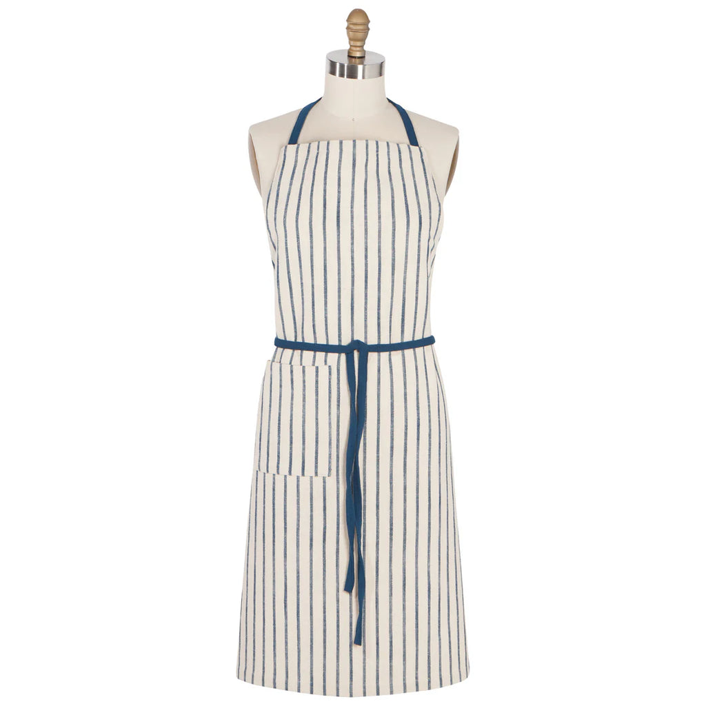 Apron,  Vintage Blue Stripe