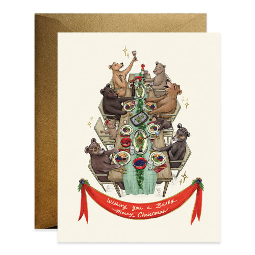 Card Christmas; Wishing you a Berry Merry Christmas