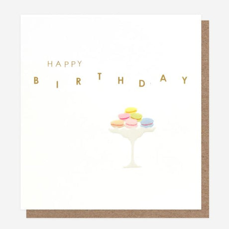 Card, Birthday, Happy Birthday Macaroons