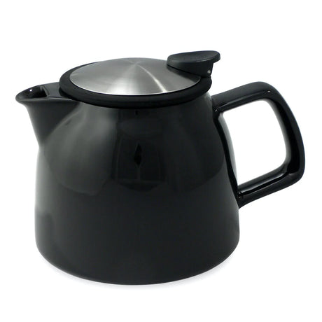 FORLIFE Curve 45-Ounce Teapot with Infuser, Black Graphite