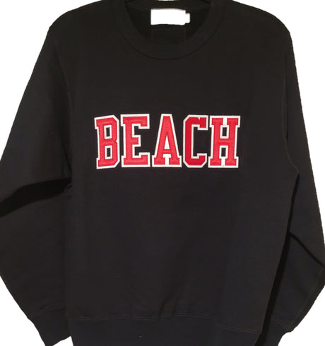 The Beach Sweatshirt  Black/Red
