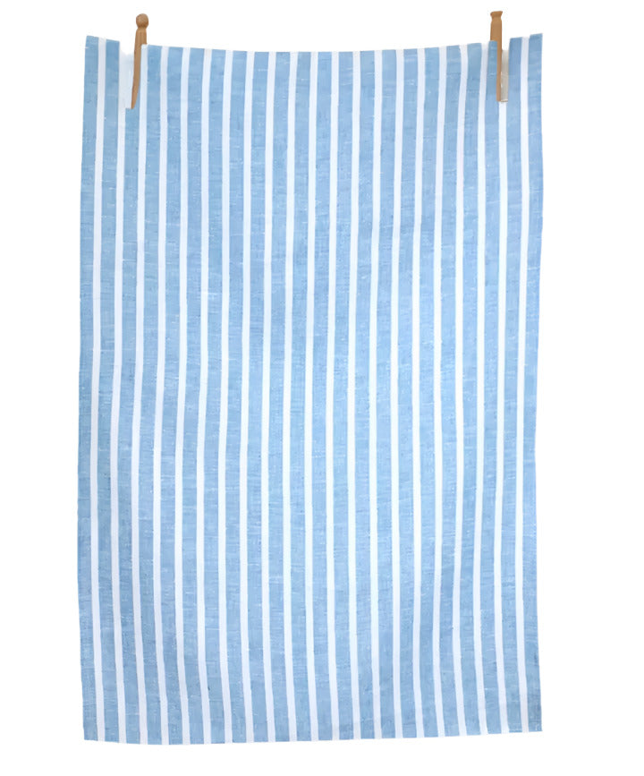 Tea Towel, Linen, Summer Dream, Blue & White