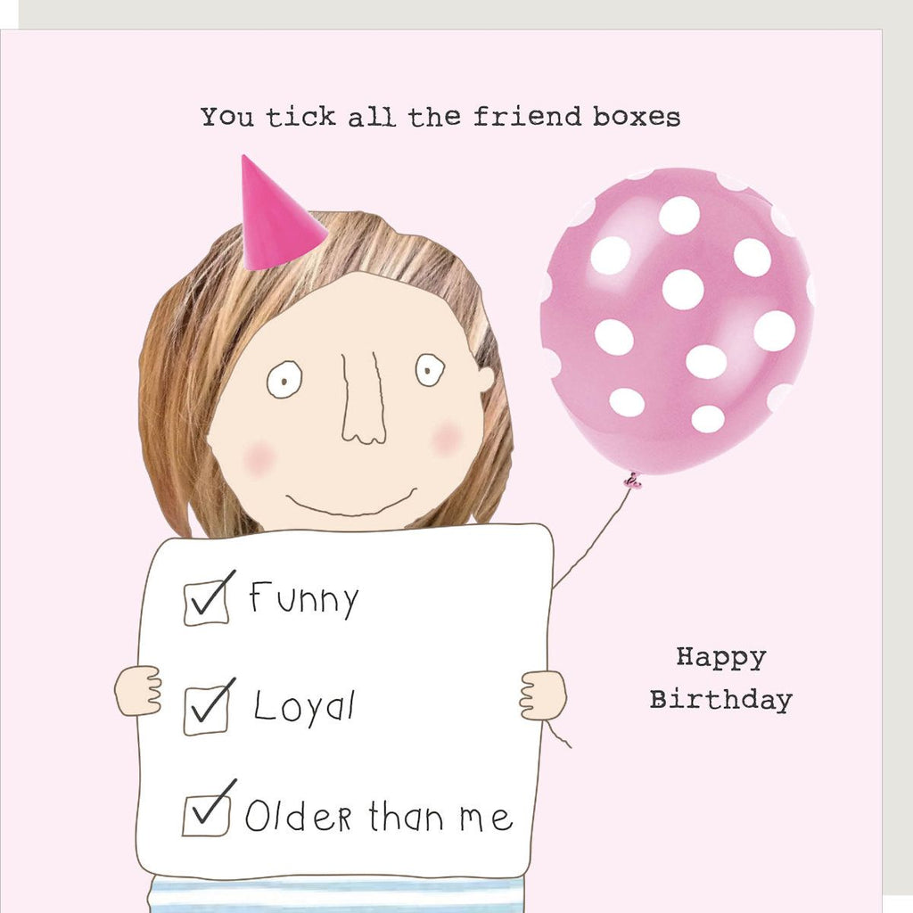 Card, All Occasion, You tick all the friend boxes