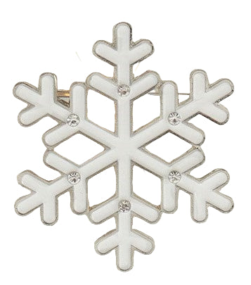 Brooch, Silver Snowflake