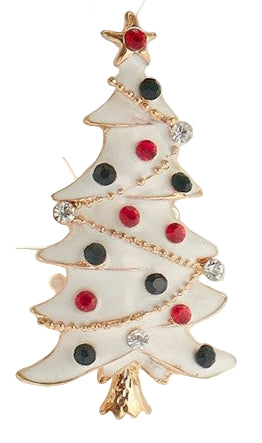 Brooch, White Tree
