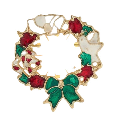 Brooch, Wreath