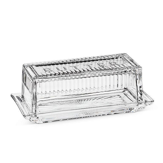 Butter Dish, glass, 1/4 pound