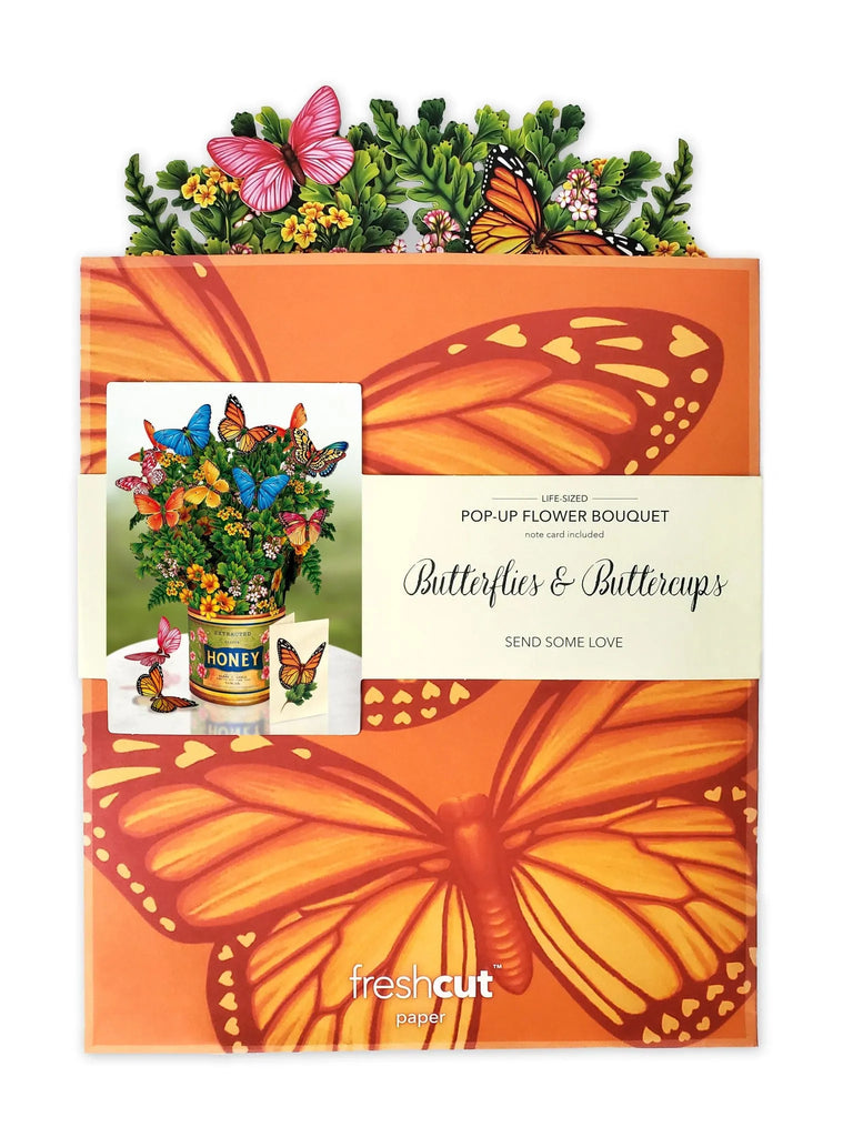 Card, All Occasion , Pop-Up Card, Butterflies & Buttercups