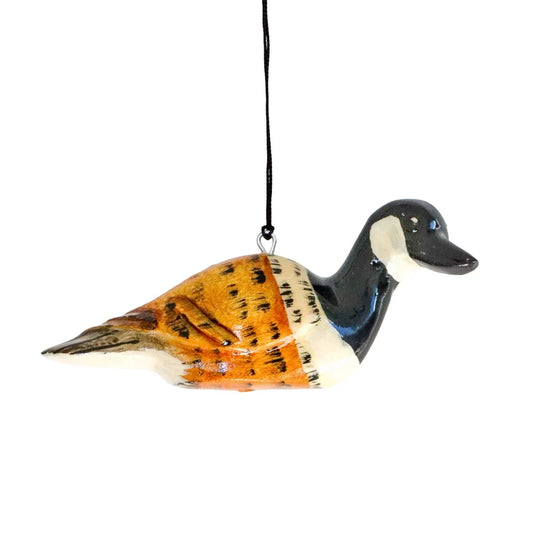 Ornament, Hand Carved Canadian Goose