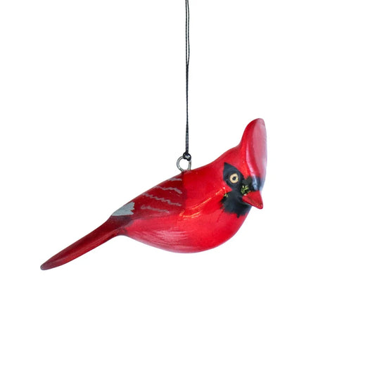 Ornament, Hand Carved Cardinal