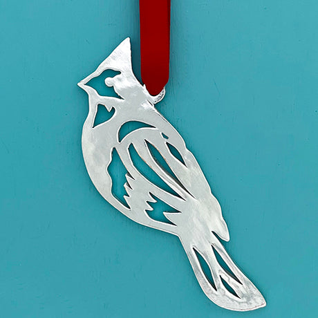 Ornament, Pewter Cardinal