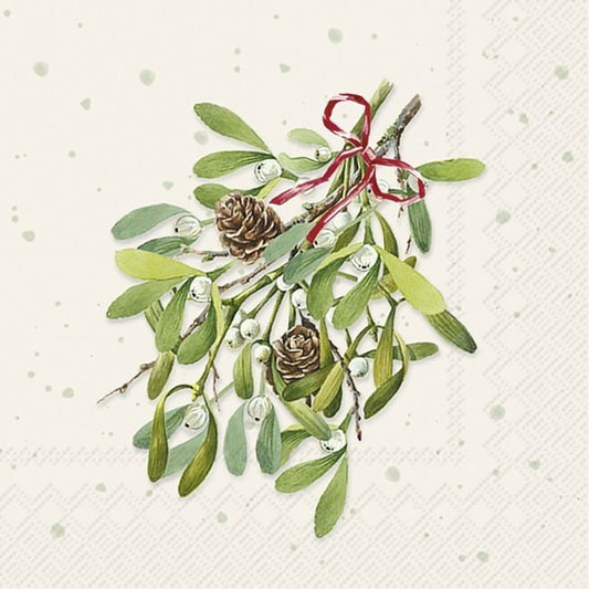 Napkin, Mistletoe Cream, Cocktail