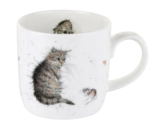 Wrendale Mug , Cat and Mouse 11oz