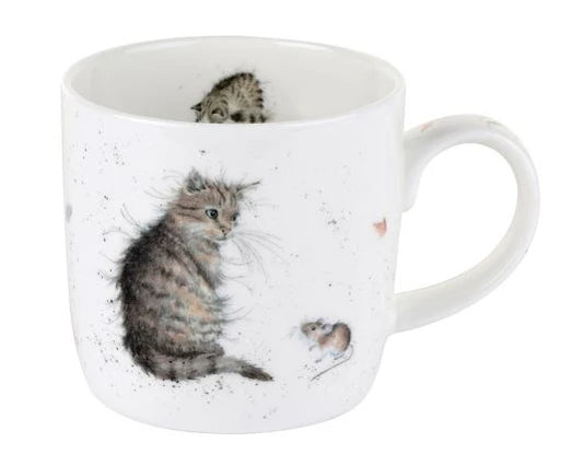 Wrendale Mug , Cat and Mouse 11oz