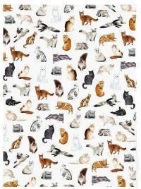 Tea Towel, Cats