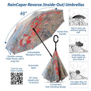 RainCaper Reverse Opening Umbrella,  Hassam Celia's Garden