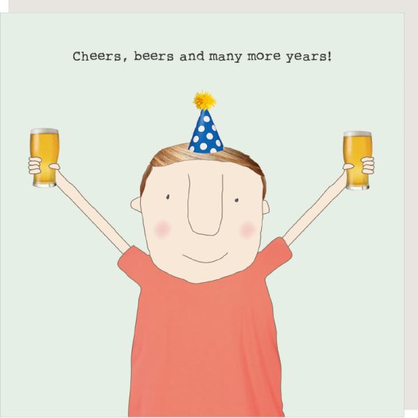 Card, Birthday, Cheers