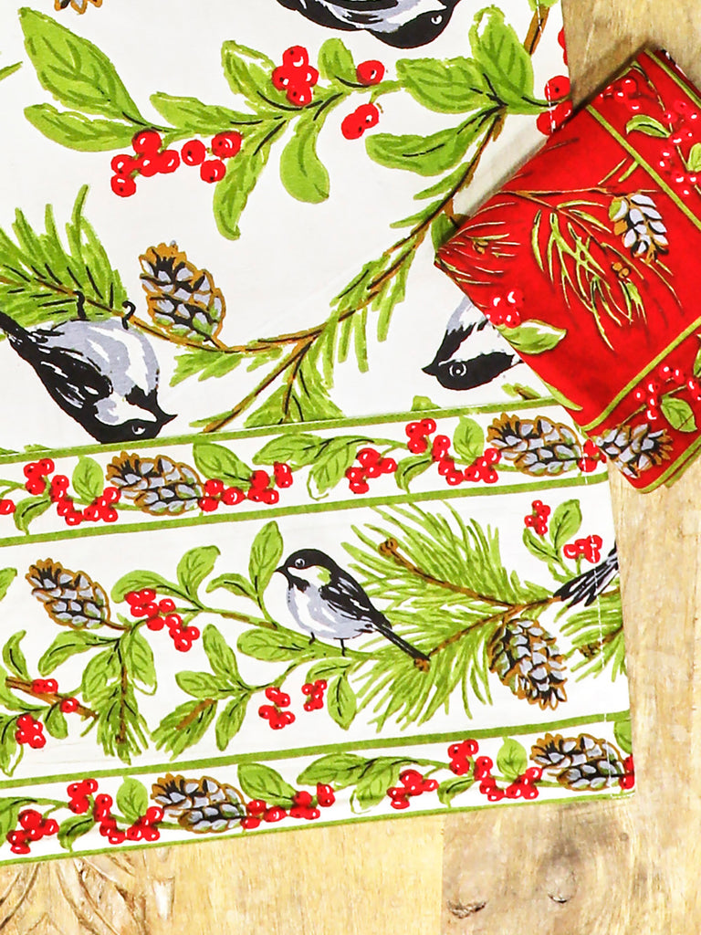 Table Runner, April Cornell, Chickadee  13x72"