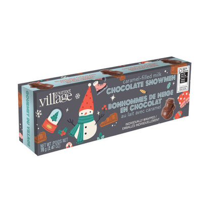 Chocolate  and Caramel Filled Milk Chocolate Snowmen