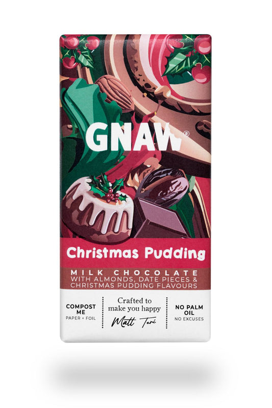 Gnaw,  Christmas Pudding Milk Chocolate Bar