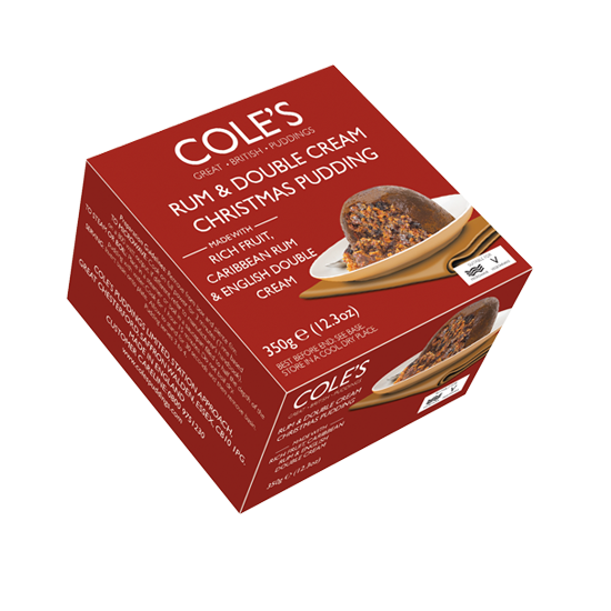 Cole's Rum and Double Cream Christmas Pudding