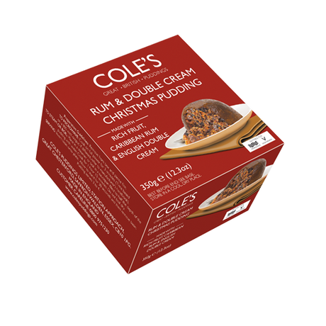 Cole's Rum and Double Cream Christmas Pudding