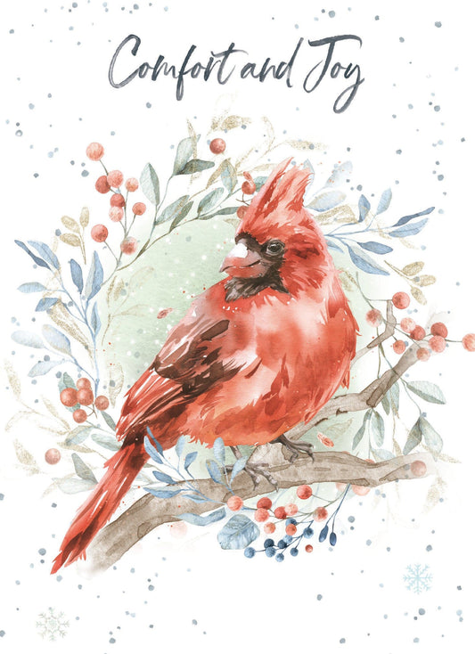 Card Christmas; Comfort and Joy