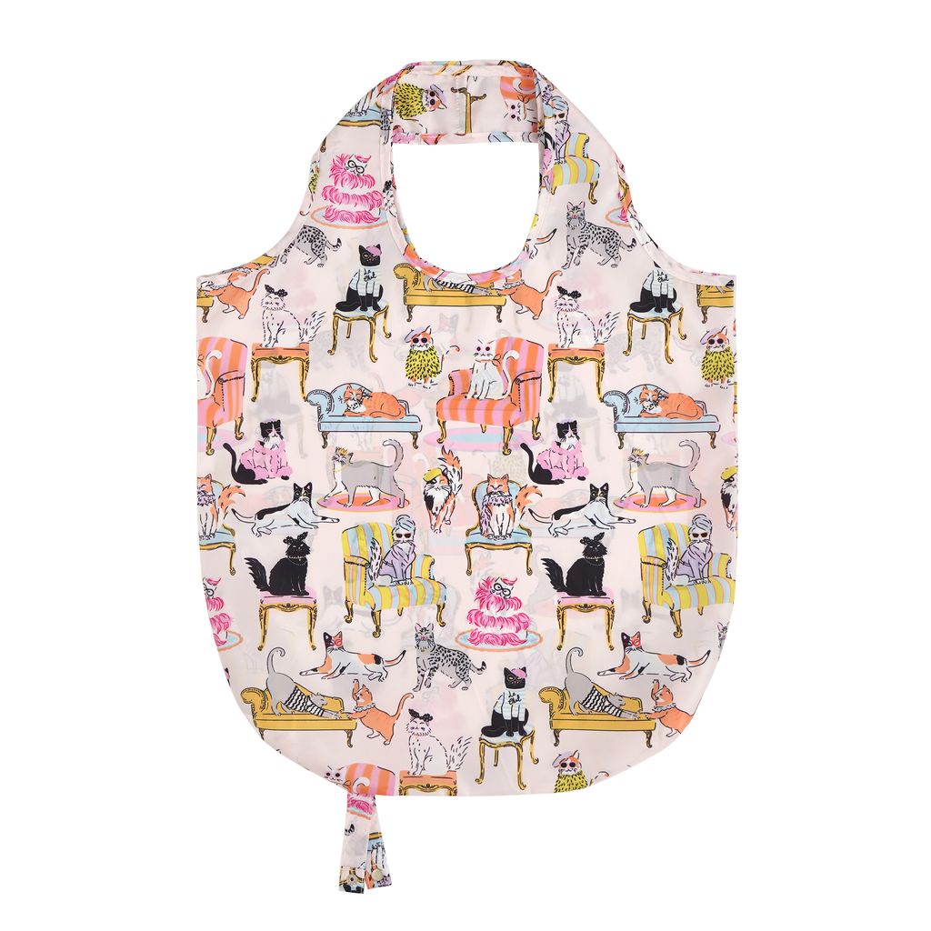 Reusable Roll up Tote Bag Ulster Weavers - Cool Cats