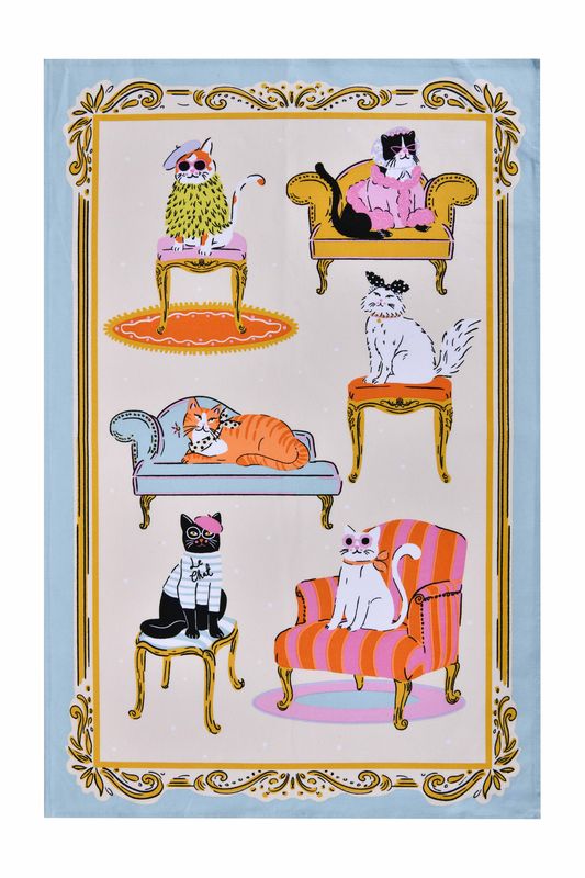 Tea Towel, Cool Cats by Ulster Weavers