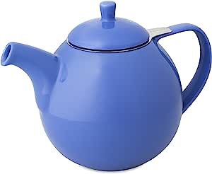 For Life Curve Teapot with infuser and lid BLUE 45 oz