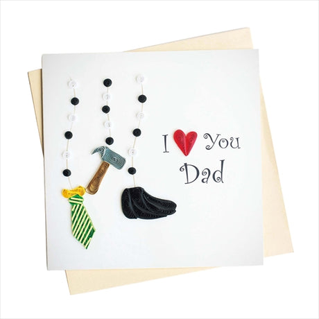 Card, Father's Day, I (heart) you Dad