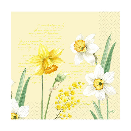Napkin,  Paper, Spring Daffodil, Dinner