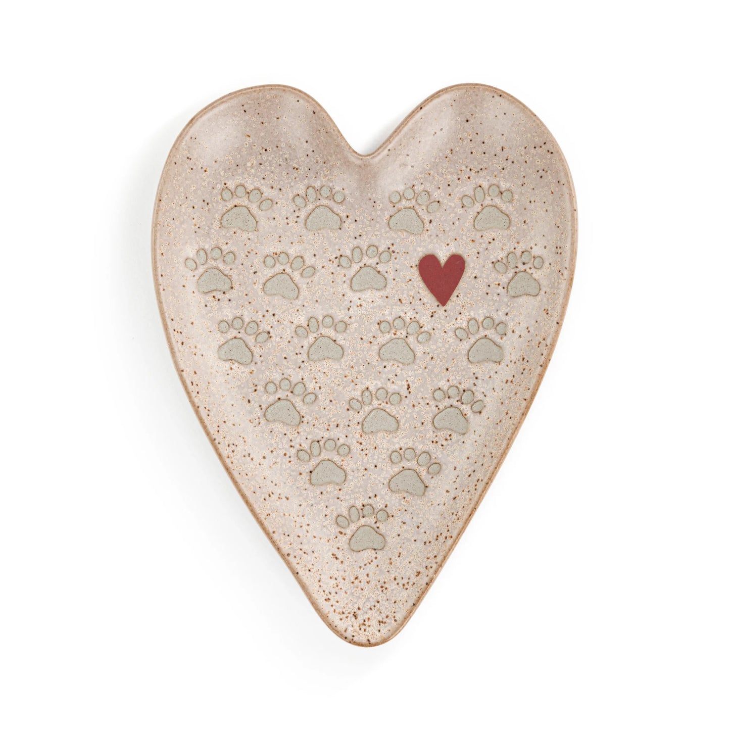 Spoon Rest / Trinket Dish,  Pawprint Heart