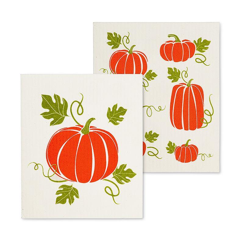 Dish Cloth - Swedish - Pumpkins