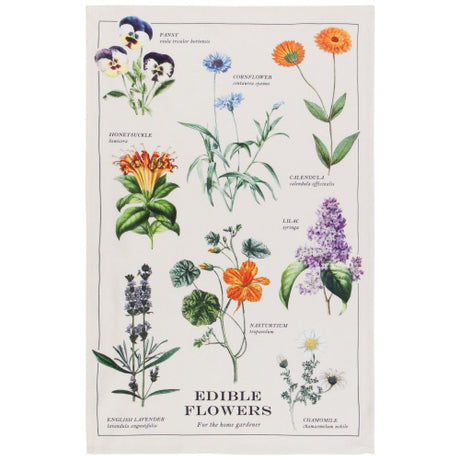 Tea Towel, Edible Flowers