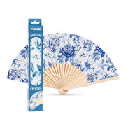 Hand Fan,  Chintz Print