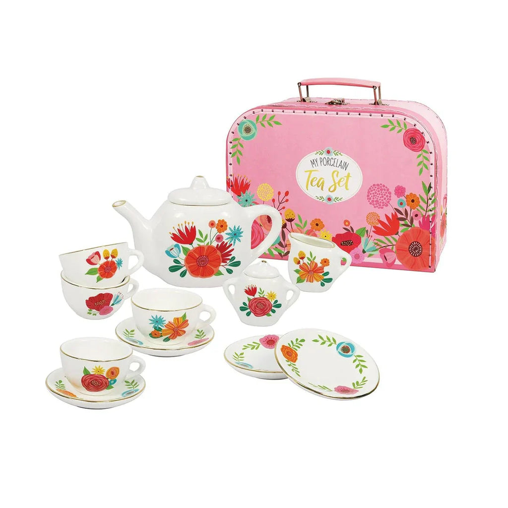 Childrens Tea Set, Porcelain Floral