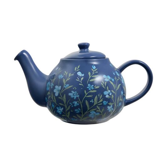 Teapot, Olde English Teapot 1.1 litre Blue Floral