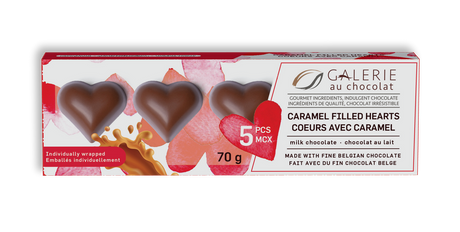 Galerie au Chocolate, Milk Chocolate Caramel Hearts