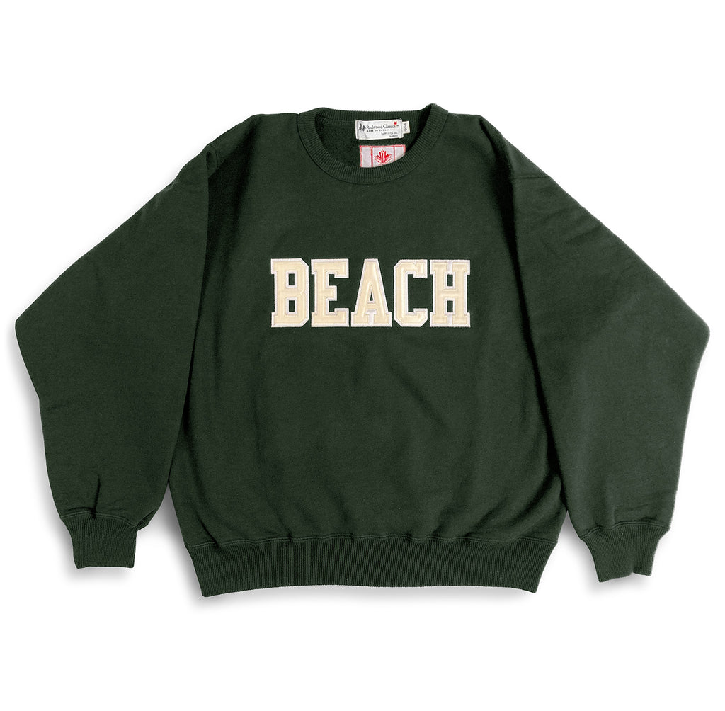 BEACH Sweatshirt  Park Green/Cream