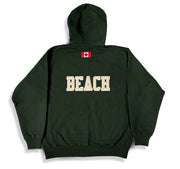 BEACH Full Zip Hoody  Park Green/Cream