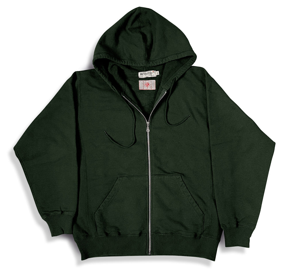 BEACH Full Zip Hoody  Park Green/Cream