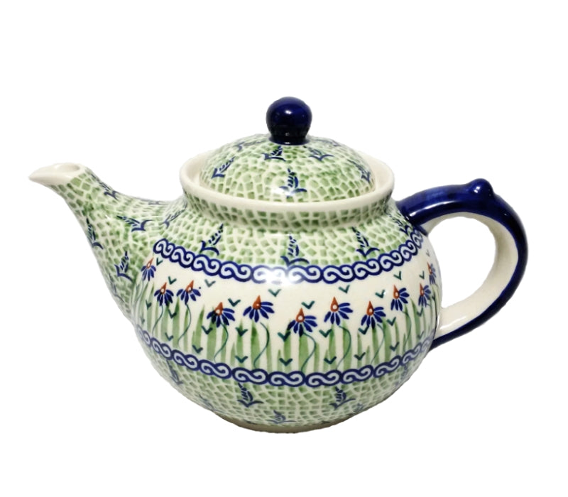 Boleslawiec Polish Pottery - Dancing Garden  Morning Teapot